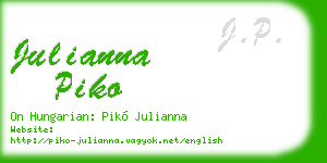 julianna piko business card